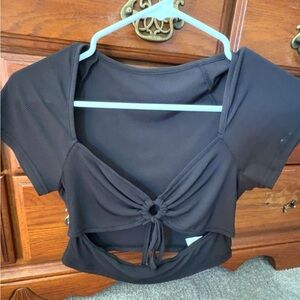 SHEIN Black Crop Top